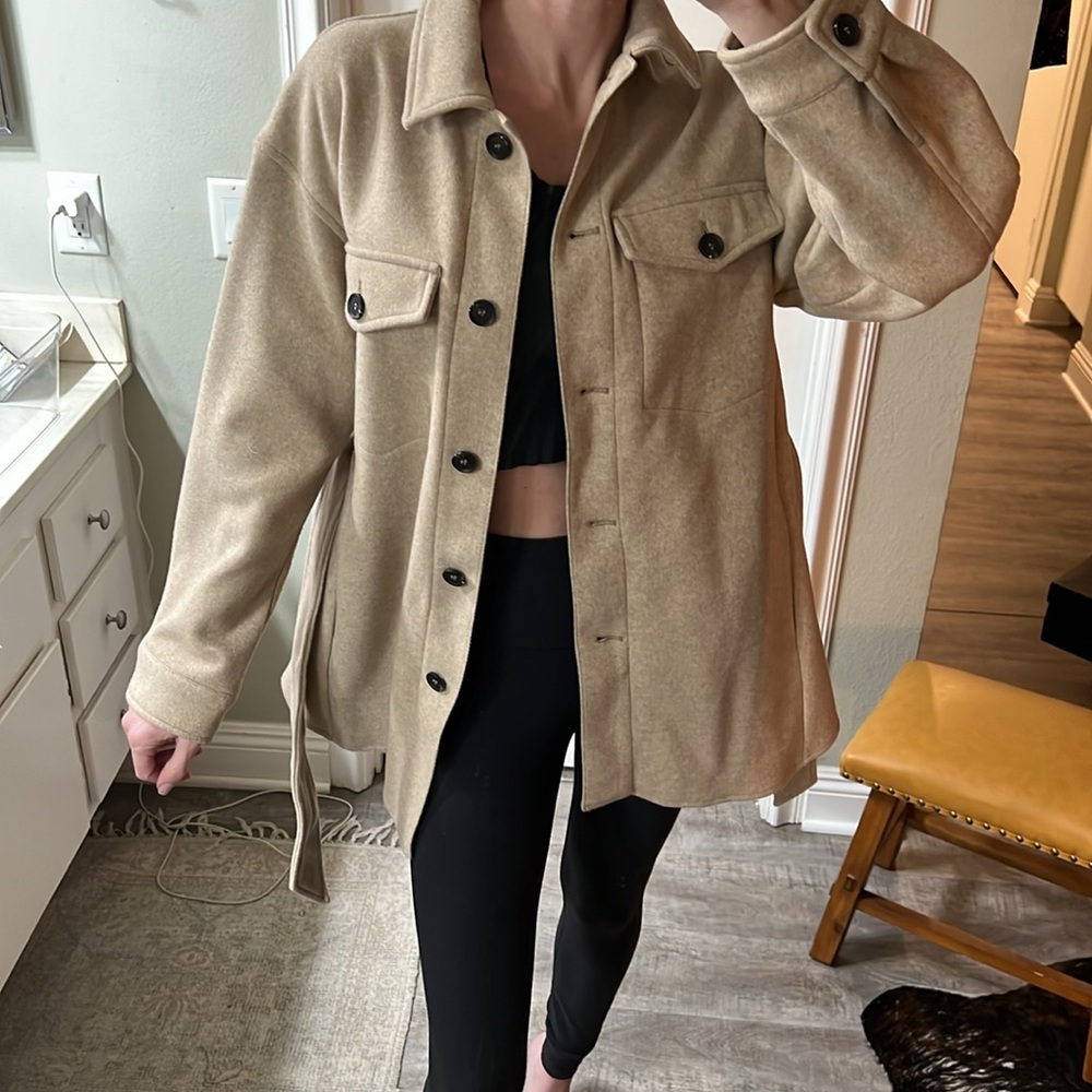 Zara Button Down Shacket - image 2